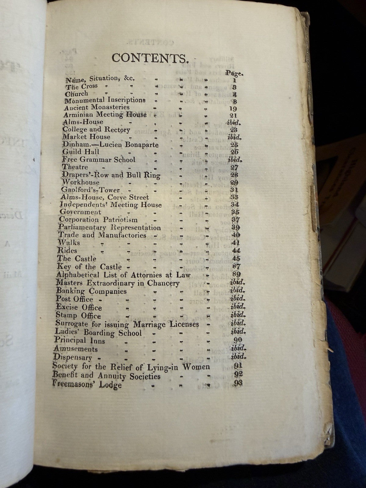 1811 Description of the Town of Ludlow (Shropshire) Account of Castle & Environs