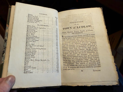 1811 Description of the Town of Ludlow (Shropshire) Account of Castle & Environs