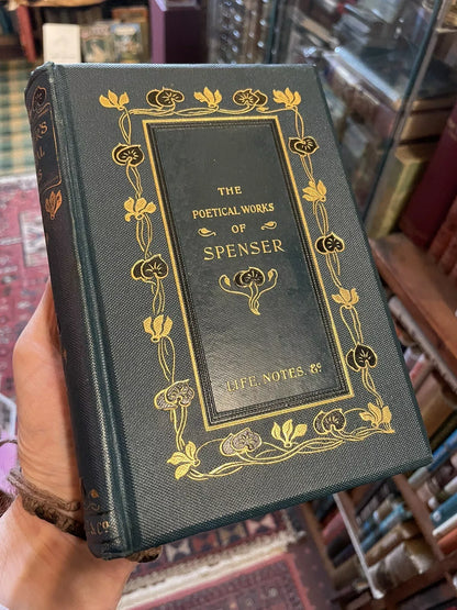 The Poetical Works of Milton & Spenser (2 Vols) Decorative Uniform Cloth Binding