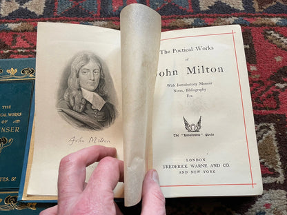The Poetical Works of Milton & Spenser (2 Vols) Decorative Uniform Cloth Binding