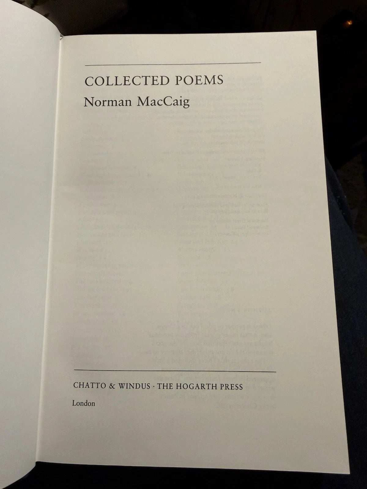 Norman MacCaig : Collected Poems (With Signed Letter to Eluned Brown) 1985