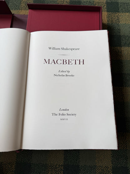 William Shakespeare Macbeth Folio Society Letterpress 2007 Limited Edition