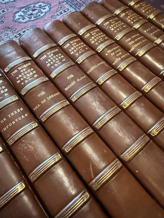 The Works of Arthur Machen (9 vols) Caerleon Edition : Signed : Riviere & Son