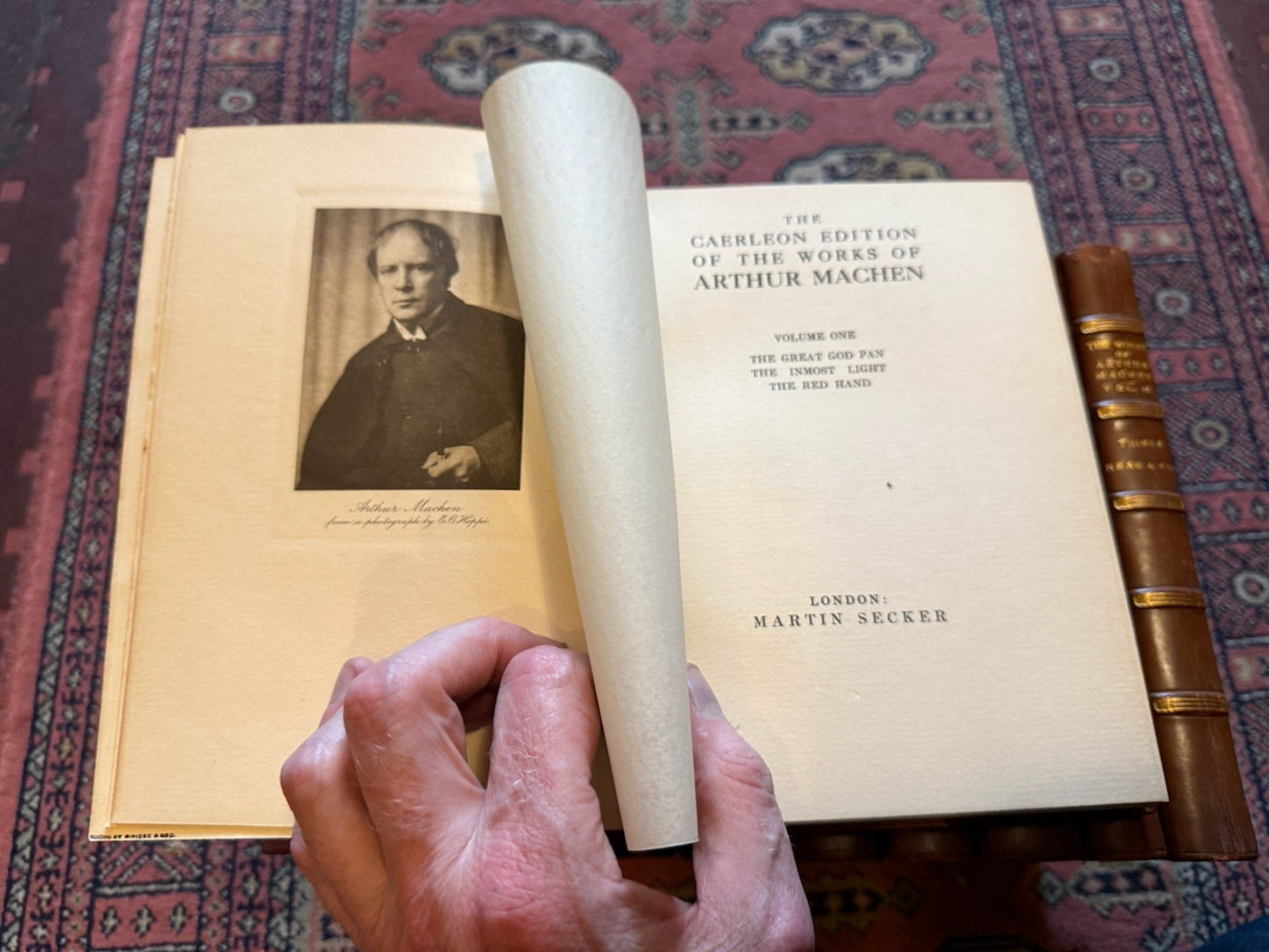 The Works of Arthur Machen (9 vols) Caerleon Edition : Signed : Riviere & Son
