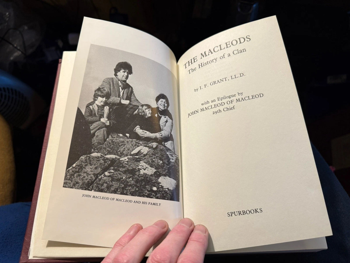 1981 The Macleods : The History of a Clan : With an Epilogue by John Macleod