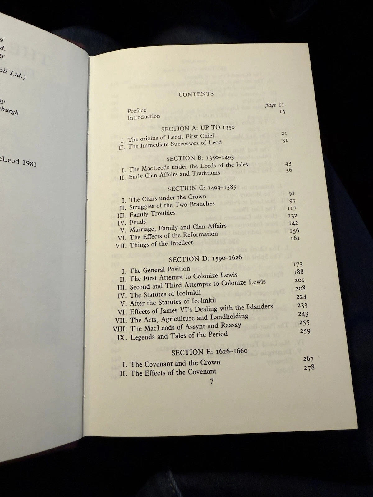 1981 The Macleods : The History of a Clan : With an Epilogue by John Macleod