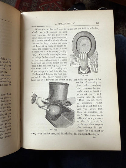 1889 Hoffmann's Modern Magic : Art of Conjuring : 318 Illustrations