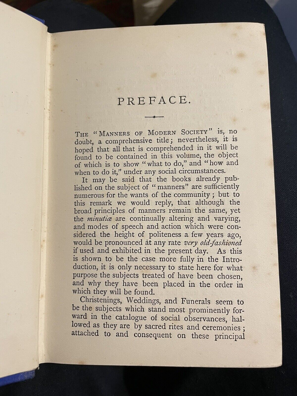 c.1875 Manners of Modern Society : Being a Book of Etiquette : Social Education