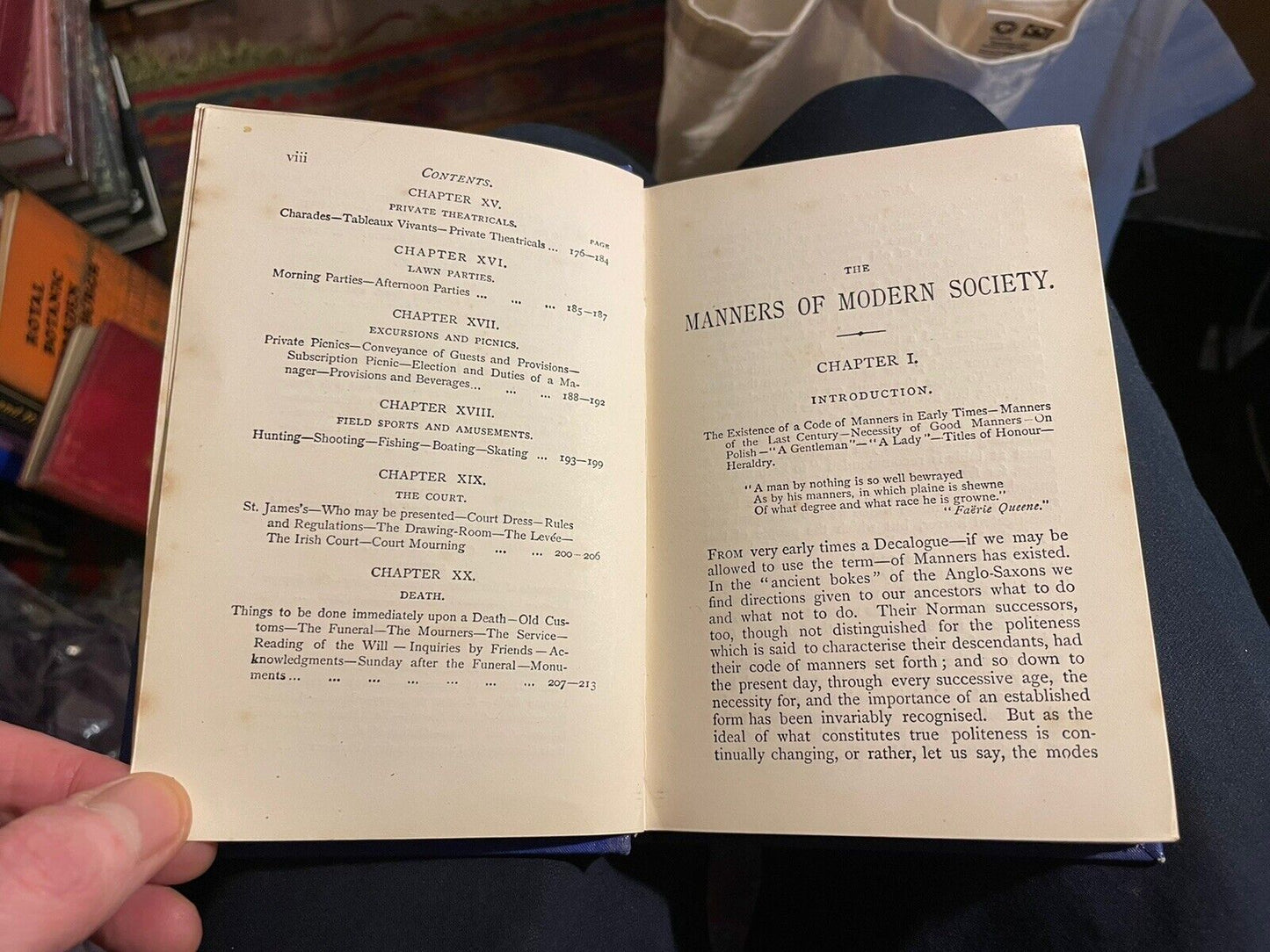 c.1875 Manners of Modern Society : Being a Book of Etiquette : Social Education