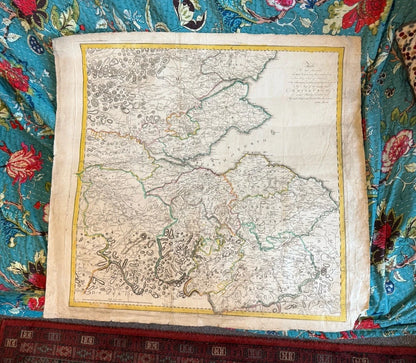 1779 Ainslie's Map of the Environs of Edinburgh : 18th Century Original Antique