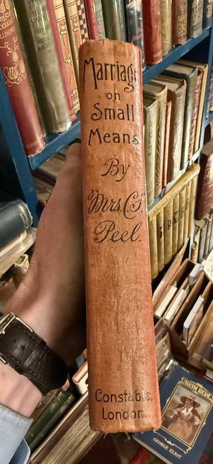 1914 Marriage on Small Means : Mrs C S Peel : WWI : Fianancial Advice / Costs