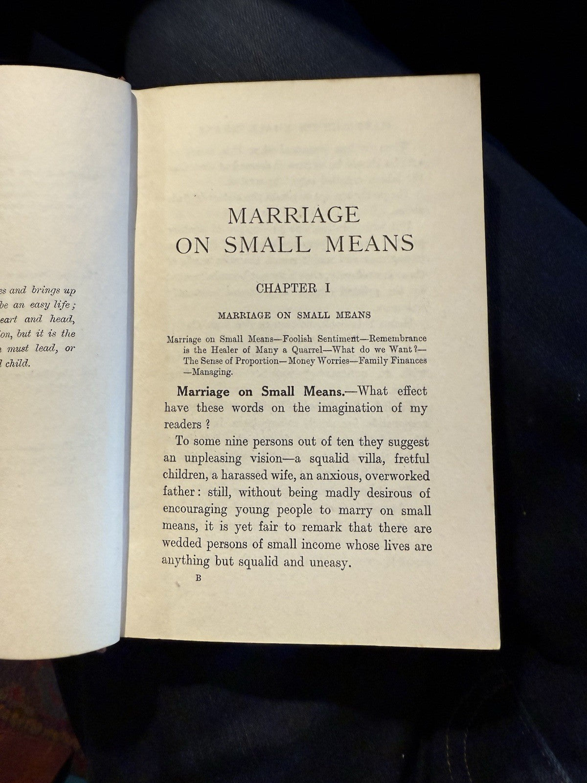 1914 Marriage on Small Means : Mrs C S Peel : WWI : Fianancial Advice / Costs