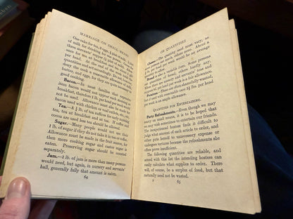 1914 Marriage on Small Means : Mrs C S Peel : WWI : Fianancial Advice / Costs