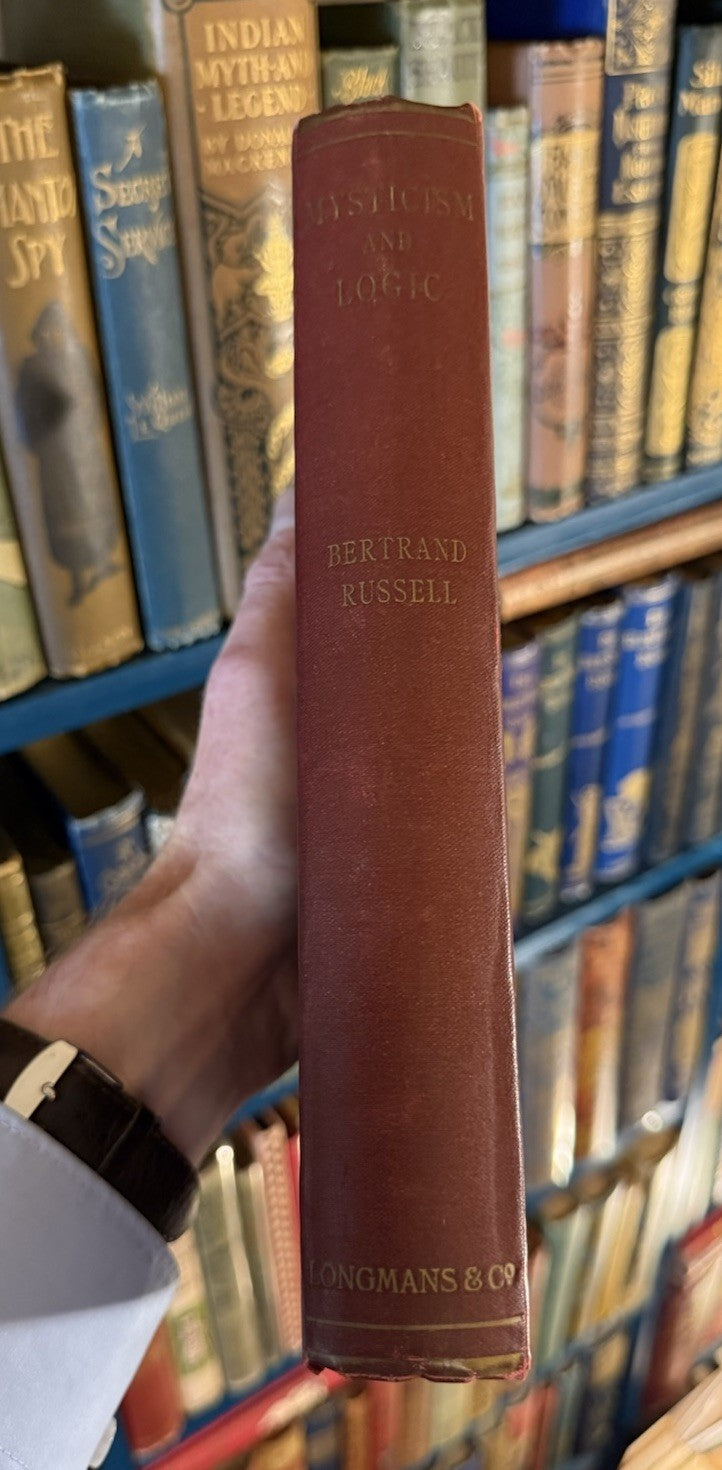 Bertrand Russell : Mysticism and Logic (1918-1st) Essays, Physics, Matter, Math