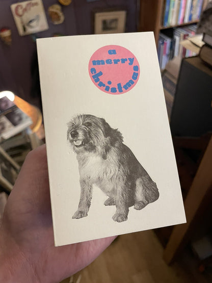 Hugh MacDiarmid (C M Grieve) & Valda Christmas Card to John Updike Booksellers