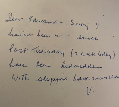 Hugh MacDiarmid (C M Grieve) & Valda Christmas Card to John Updike Booksellers