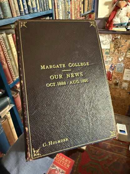 Margate College (Kent) Our News : Oct 1888 - Aug 1890 School Magazine Cricket