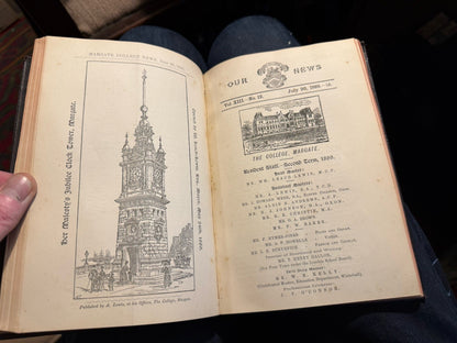 Margate College (Kent) Our News : Oct 1888 - Aug 1890 School Magazine Cricket