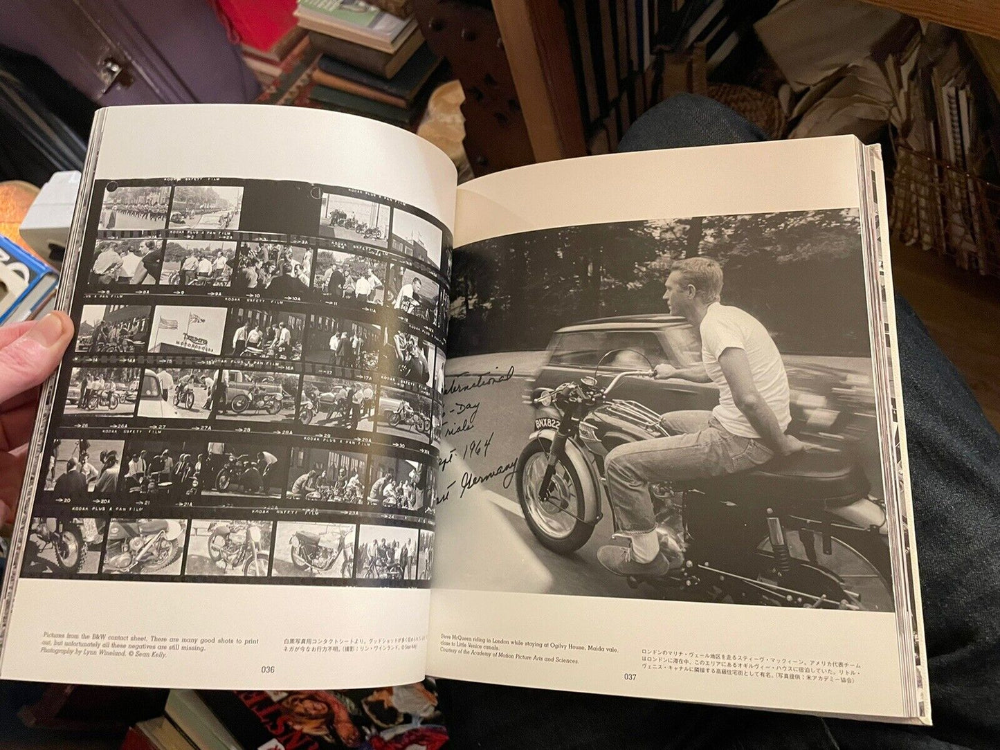 Steve McQueen 40 Summers Ago SIGNED BY MCQUEENS SON etc Motorcycles Hollywood