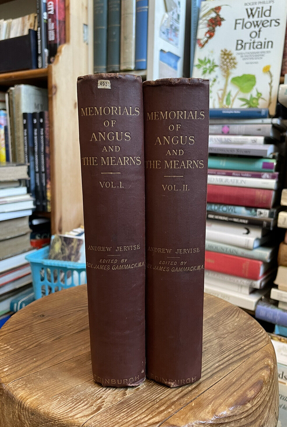1885 Memorials of Angus and the Mearns : Jervise : Illustrated History Scotland