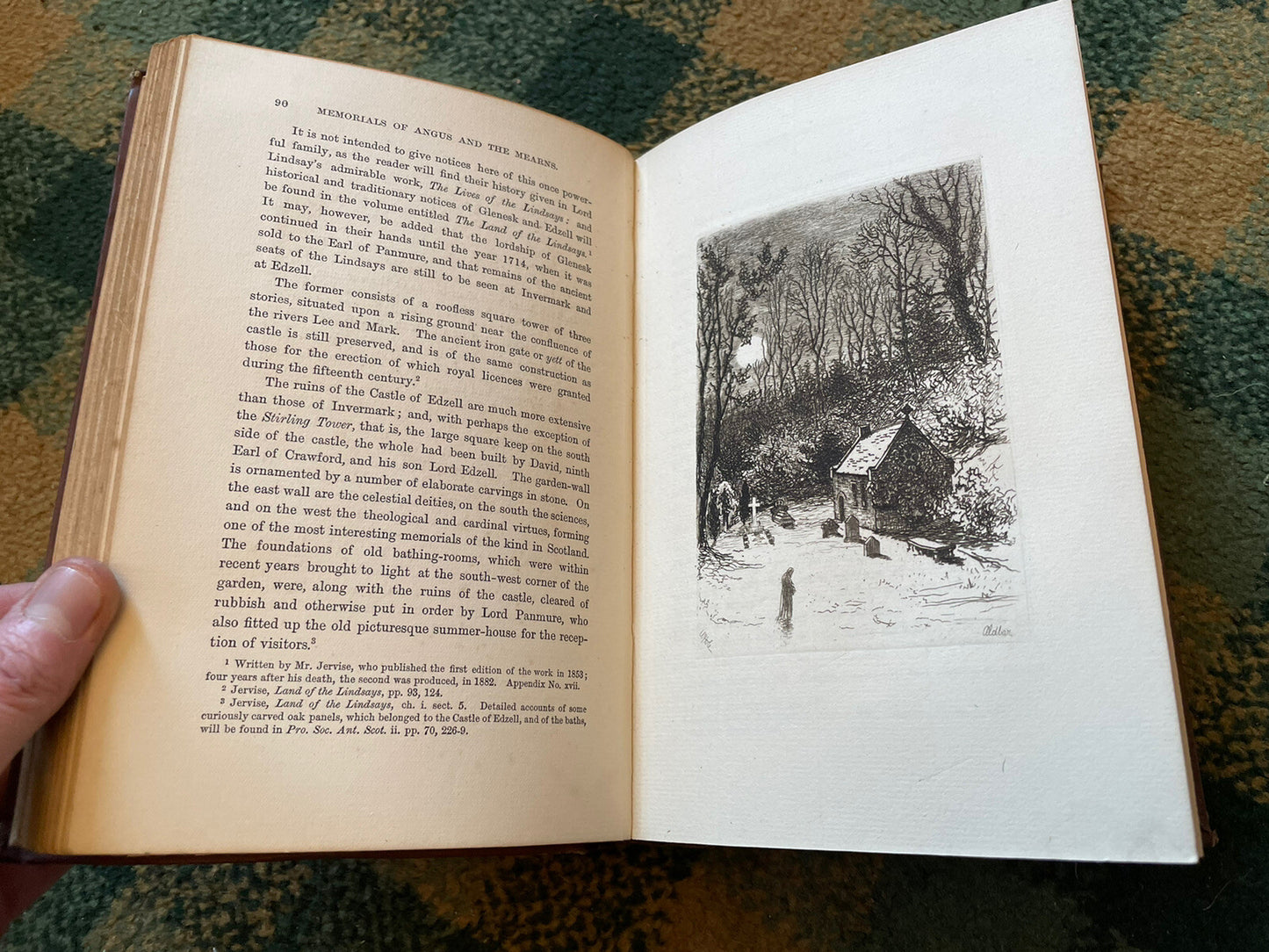 1885 Memorials of Angus and the Mearns : Jervise : Illustrated History Scotland