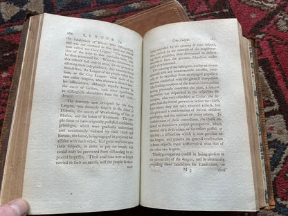 1789 Melmoth's Travels in Switzerland (3 vols) Engraved Mountain Ranges