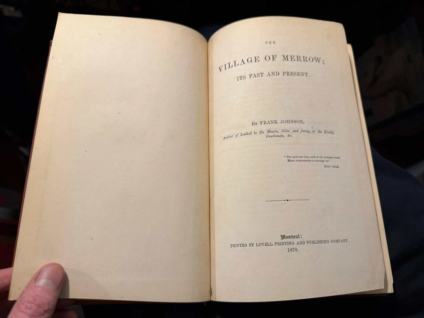 The Village of Merrow ; Its Past and Present ; Surrey : Frank Johnson 1876
