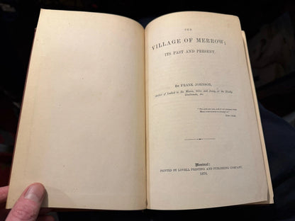 The Village of Merrow ; Its Past and Present ; Surrey : Frank Johnson 1876