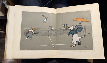 Cecil Aldin's Merry Party : Anthropomorphic Pigs, Dogs, Cats : Scarce 1st Ed