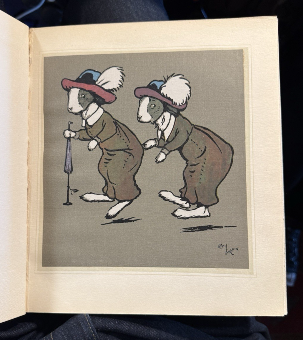 Cecil Aldin's Merry Party : Anthropomorphic Pigs, Dogs, Cats : Scarce 1st Ed