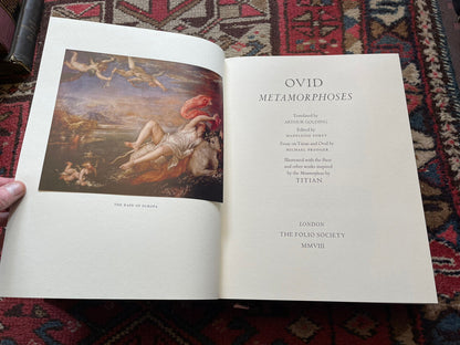 Ovid's Metamorphoses : Ltd Edition : Folio Society : Full Leather in Clamshell Box