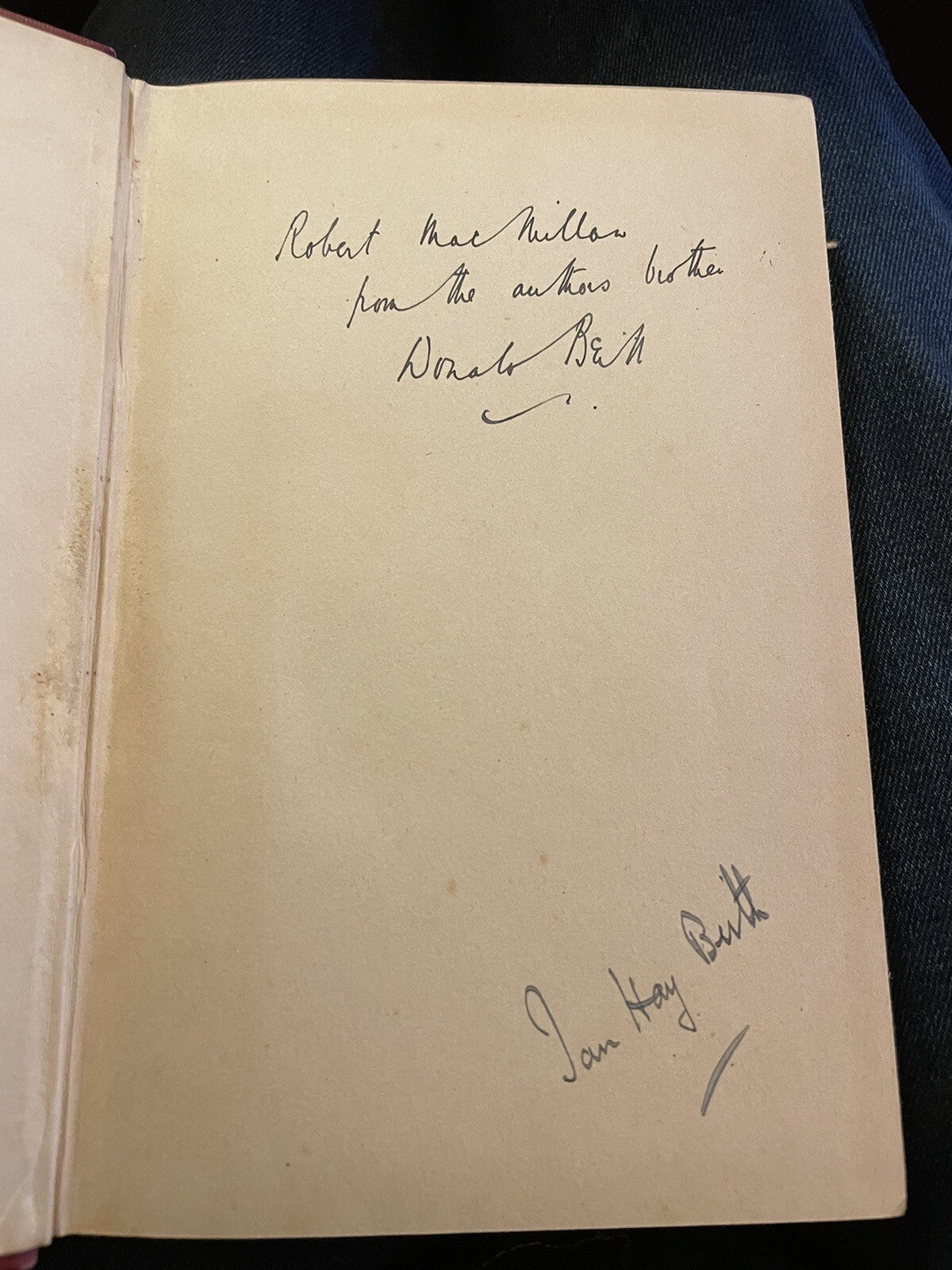 Ian Hay : The Last Million : SIGNED BY AUTHOR and HIS BROTHER 1921