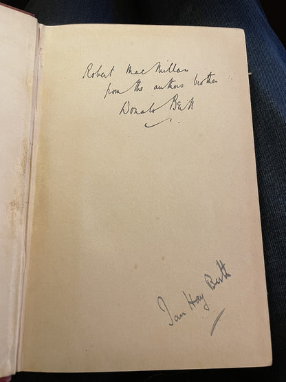Ian Hay : The Last Million : SIGNED BY AUTHOR and HIS BROTHER 1921