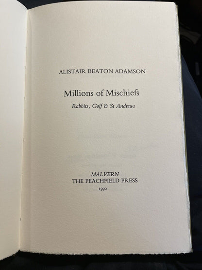 Alistair Beaton Adamson : Millions of Mischiefs : Rabbits Golf & St Andrews