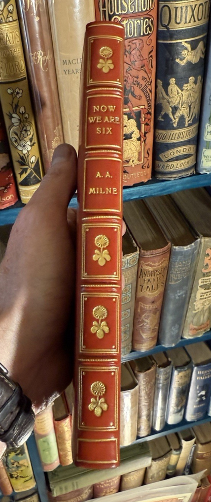 A A Milne : Now We Are Six : 1st/1st : Fine Binding (Baynun Riviere) 1927