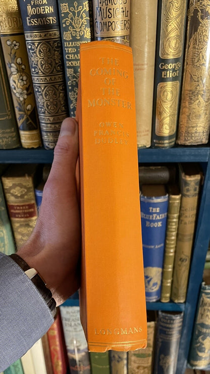 1936 The Coming of the Monster : Owen Francis Dudley : Detective Novel in DJ