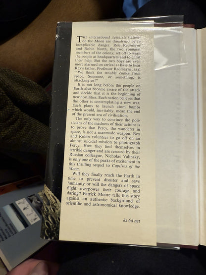 1961 Patrick Moore : Wanderer in Space : 1st Edition : Science Fiction
