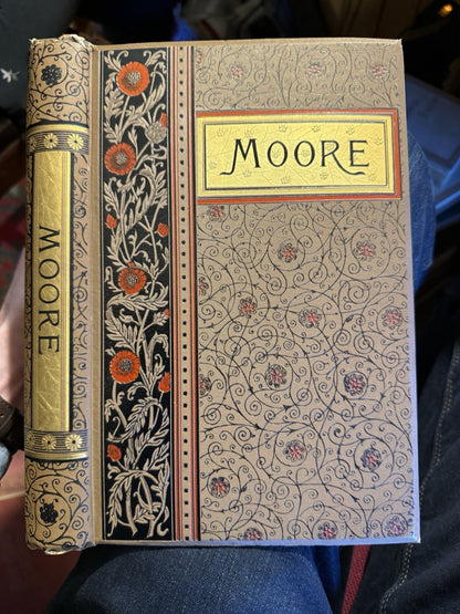 1888 The Poetical Works of Thomas Moore : Illustrated : Decorative Cloth Binding