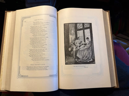 1888 The Poetical Works of Thomas Moore : Illustrated : Decorative Cloth Binding