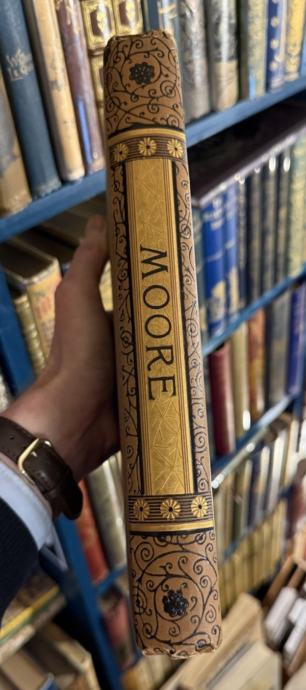 1888 The Poetical Works of Thomas Moore : Illustrated : Decorative Cloth Binding