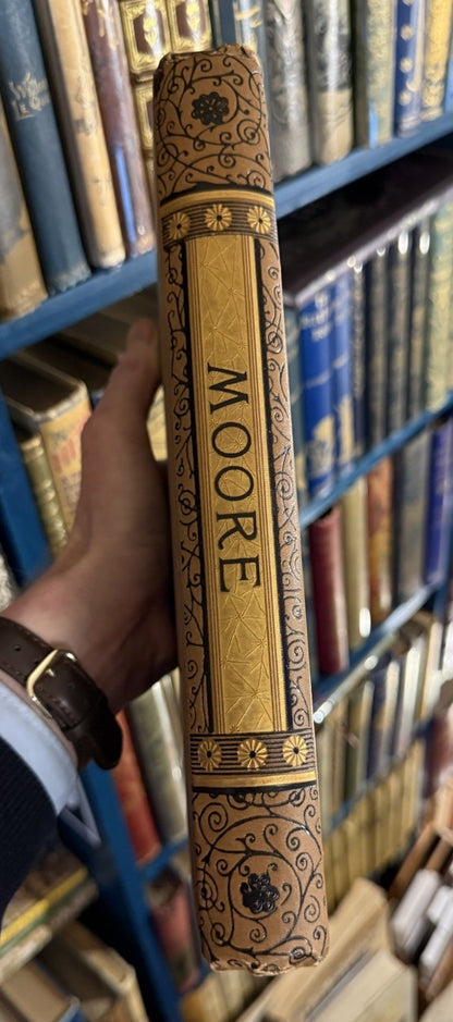 1888 The Poetical Works of Thomas Moore : Illustrated : Decorative Cloth Binding