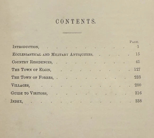 1868 Morayshire Described : Being a Guide to Visitors : J. & W. Watson
