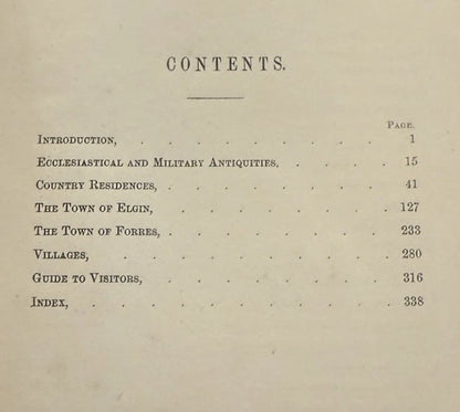 1868 Morayshire Described : Being a Guide to Visitors : J. & W. Watson