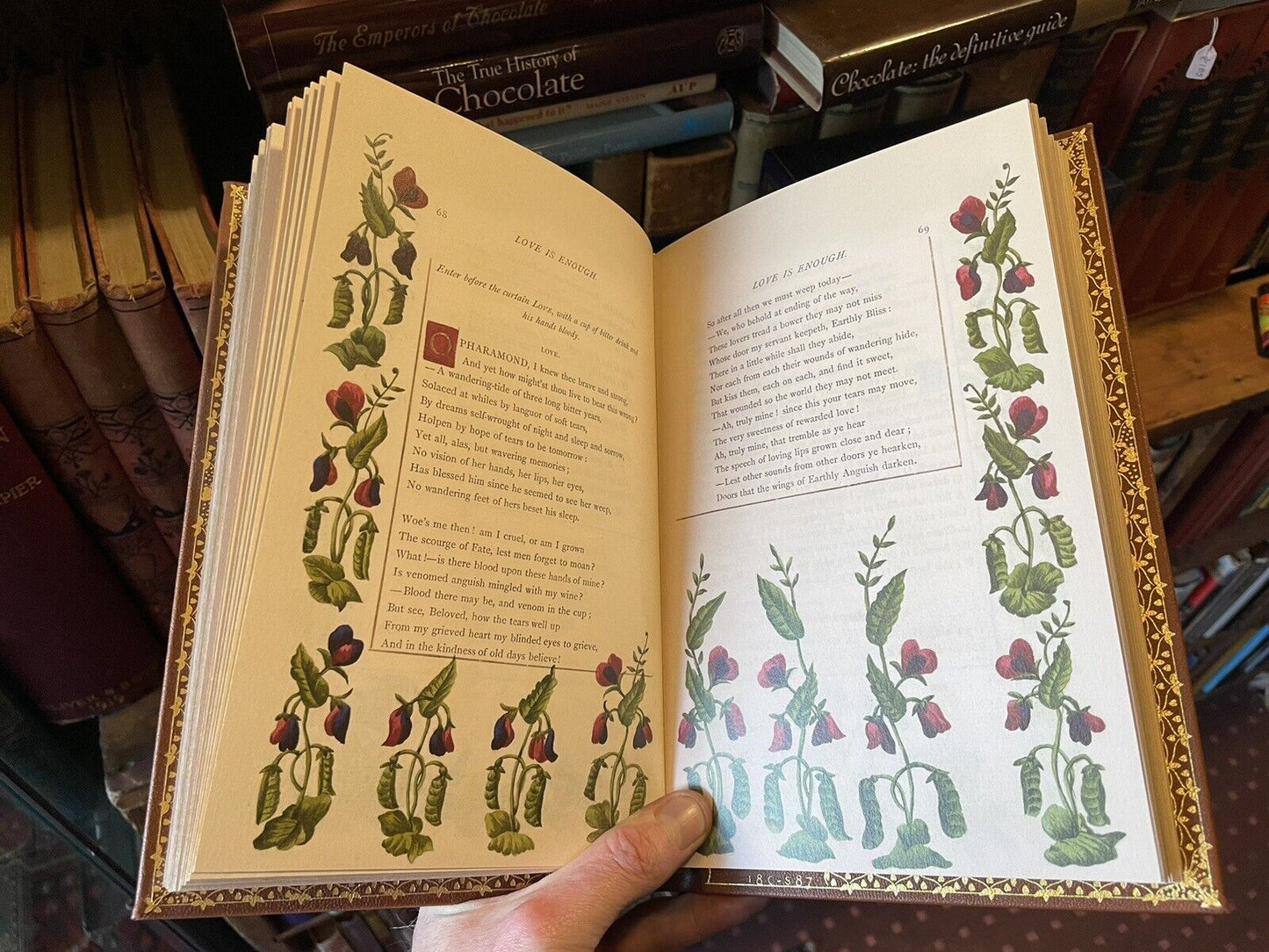 William Morris : Love is Enough : Ltd Edition : Folio Society : Full Leather