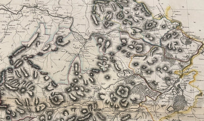1824 Map SELKIRKSHIRE Thomson ATLAS of SCOTLAND Scottish Borders