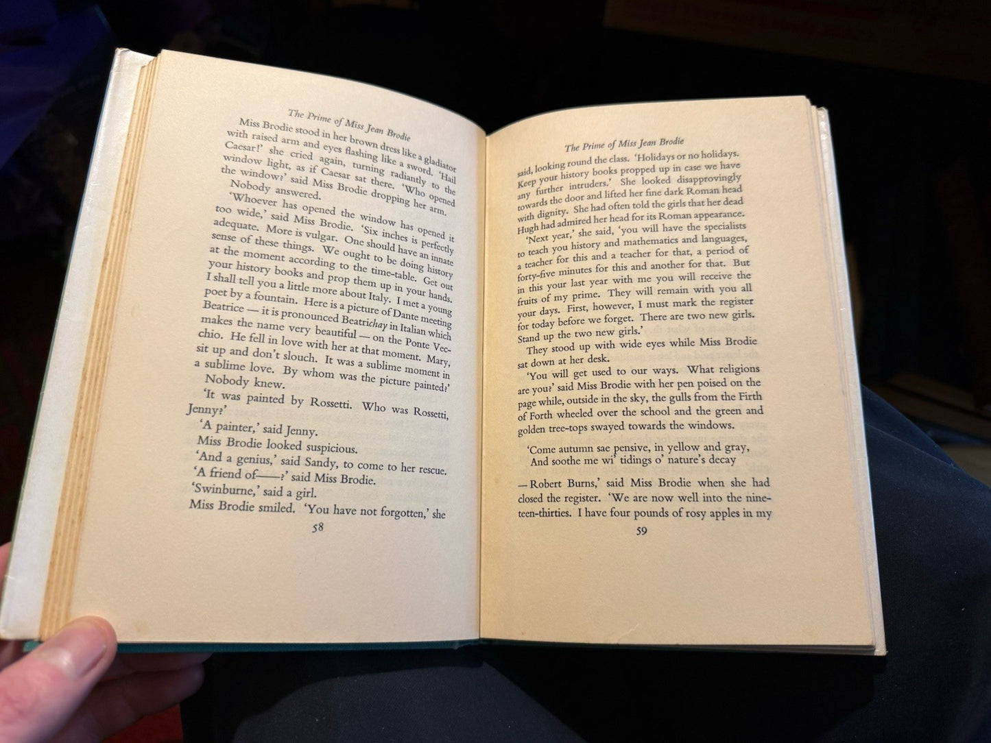 Muriel Spark : The Prime of Miss Jean Brodie : First Edition 1961