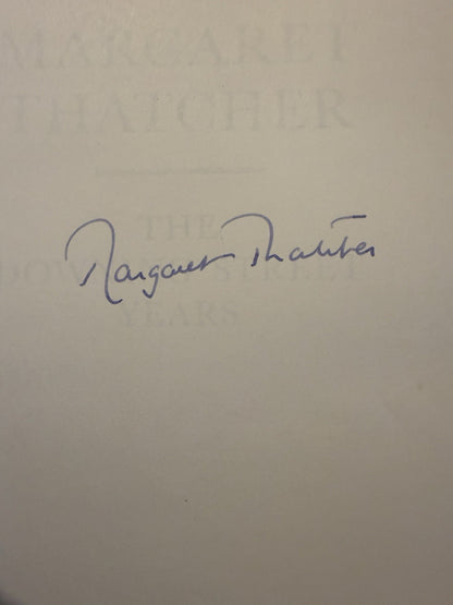 Margaret Thatcher (SIGNED) The Downing Street Years : 1st/1st 1993