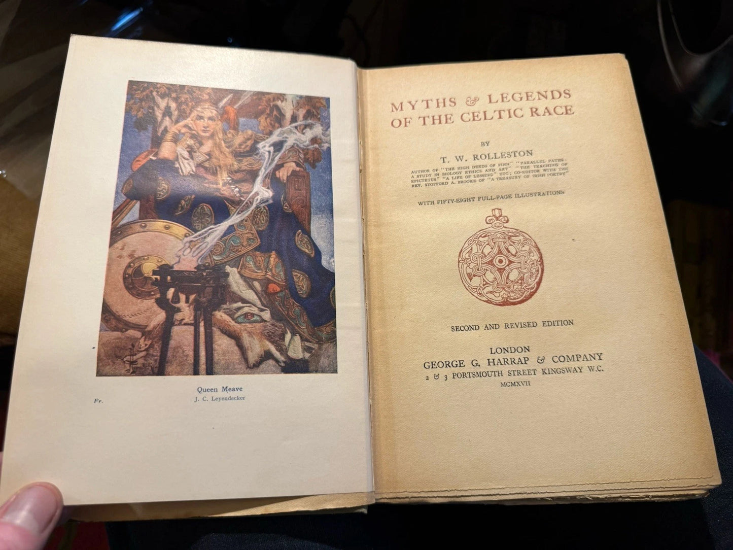 1917 Myths and Legends of the Celtic Race : T W Rolleston : History