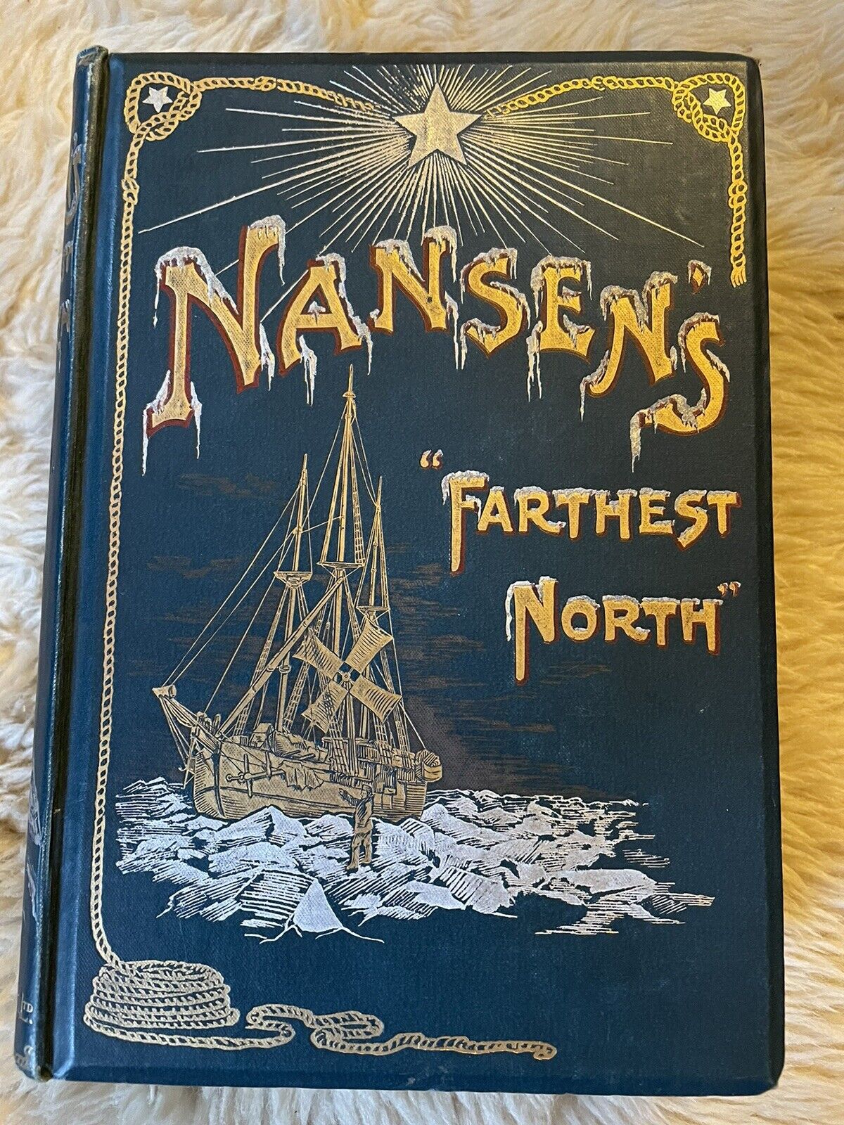 1898 NANSENS FARTHEST NORTH (2 Vols) POLAR EXPLORATION Illustrated MAPS