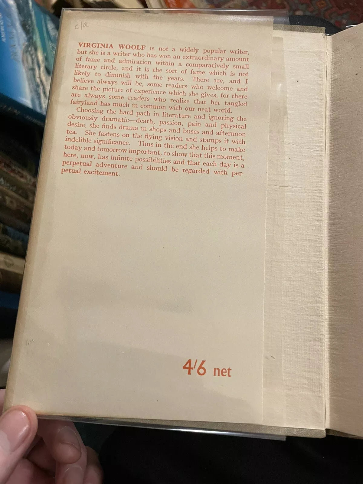 Virginia Woolf - Deborah Newton : Australian Hardback in DJ : 1st Edition 1946